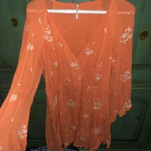 Free People orange dress